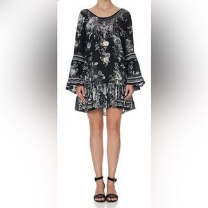 Camilla Franks, A Line Frill Dress, Moonshine Bloom, Size XL, New with Tags